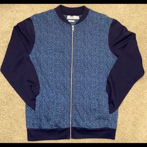 Crackle Print Jersey Bomber Jacket